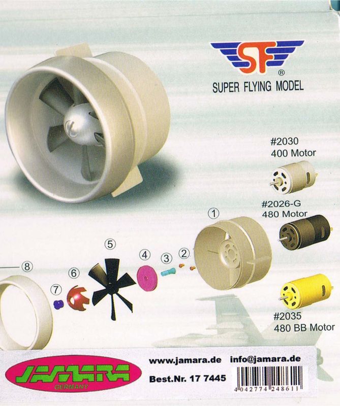 Turbo Fan for 400 / 480 el.motor